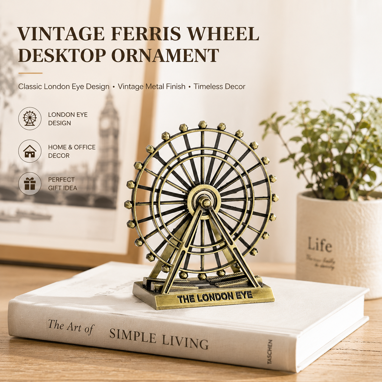 Office Furniture London - Vintage Ferris Wheel Ornament London Eye