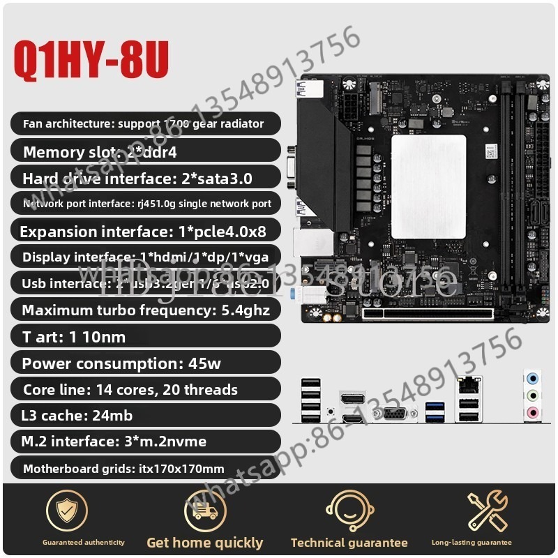 Placa-mãe Q1HY/Q1J0 com kit CP - Office Furniture Com avis et prix