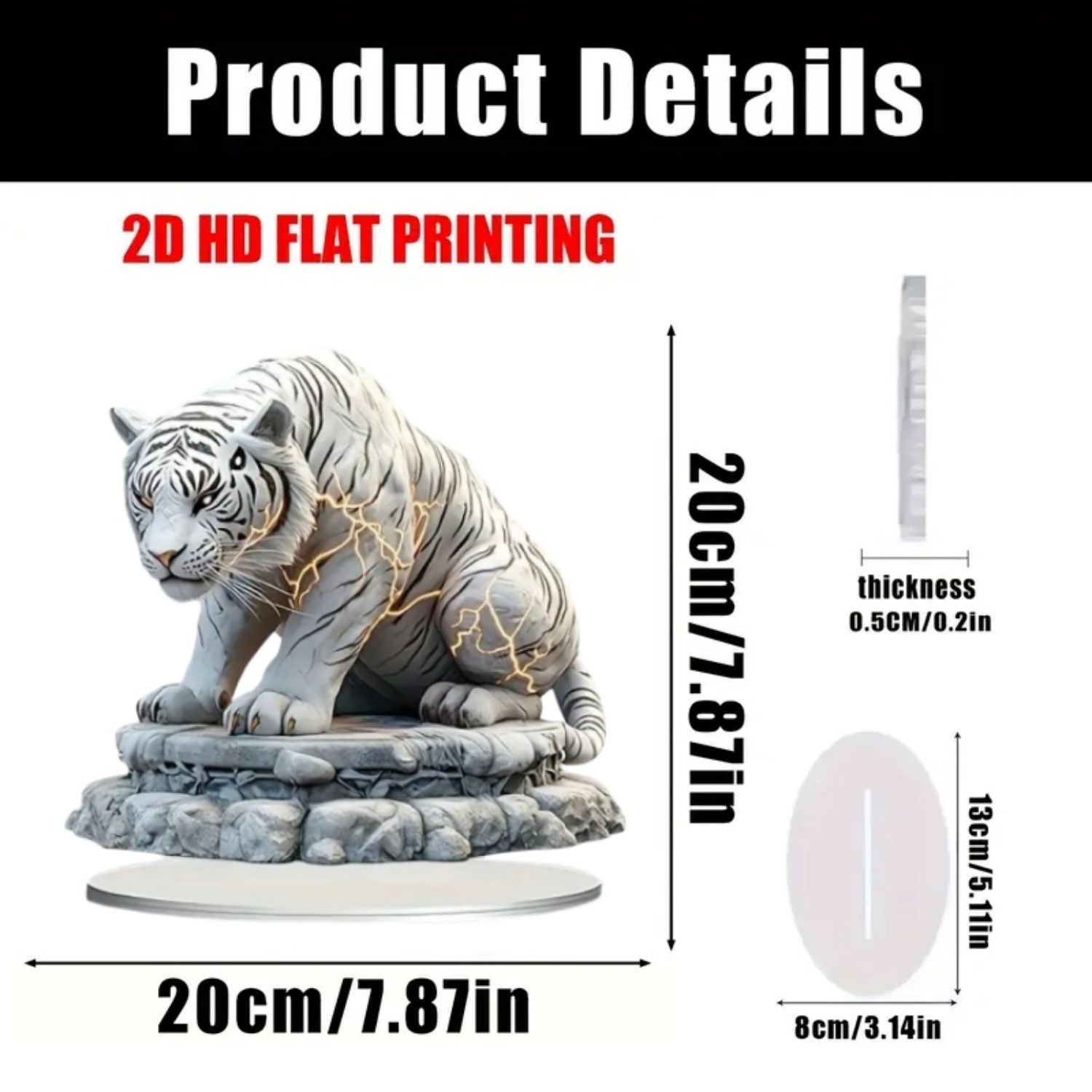 Two Tigers Statue,2D Flat Anim - Office Furniture Used avis et prix