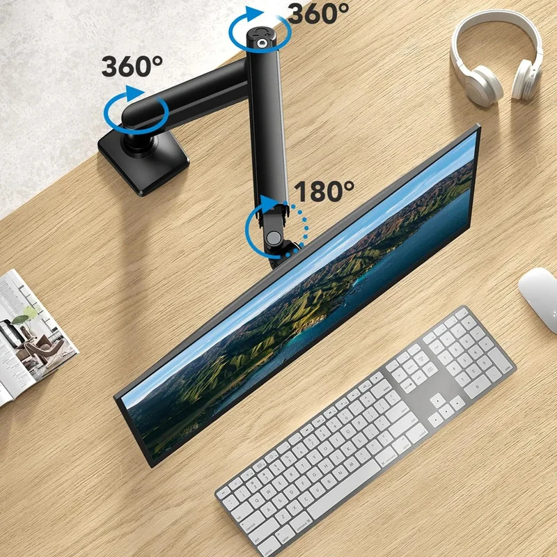 Universal Single Monitor Arm,  - Adjustable Monitor Mount avis et prix