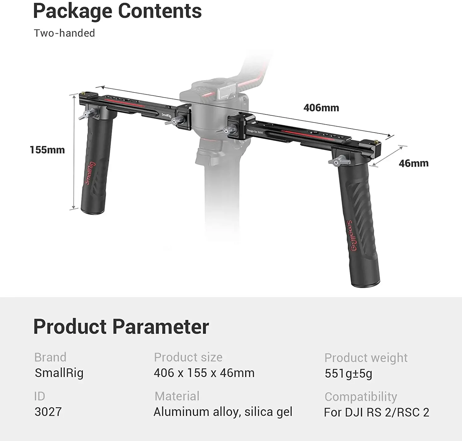 SmallRig 3027 Adjustable Dual  - Adjustable Monitor Mount avis et prix