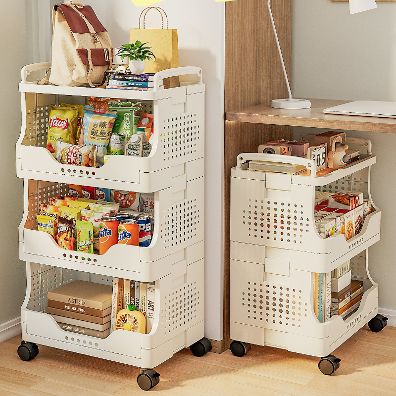 Simple Plastic Storage Shelf U - Book Cart Rolling avis et prix