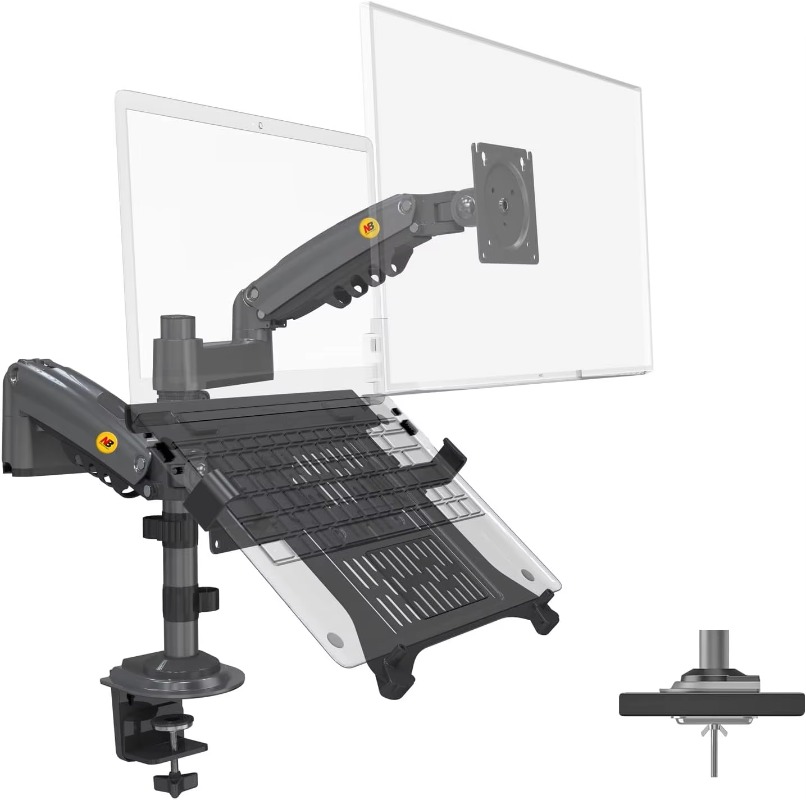 Dual Arm 2 in 1 Combo Laptop M - Adjustable Monitor Mount avis et prix