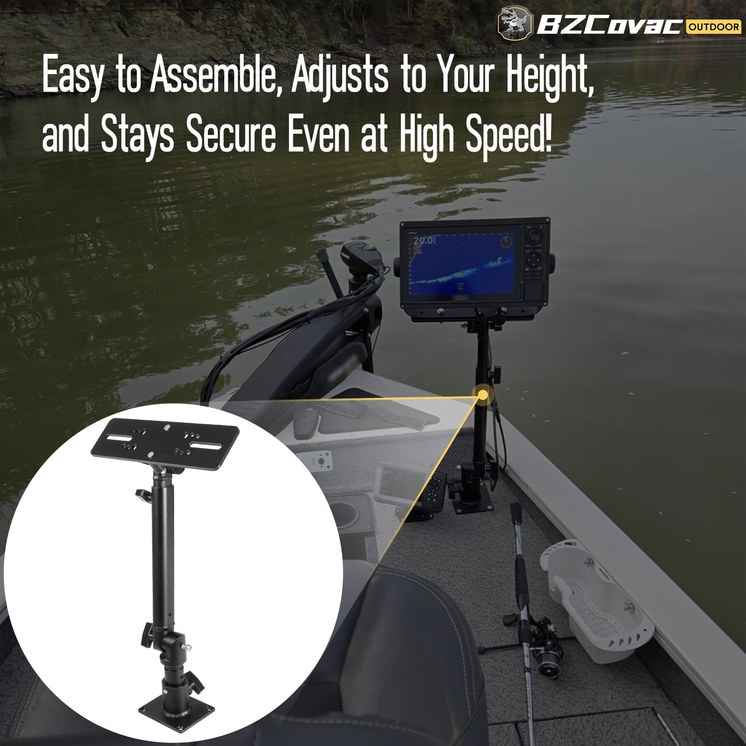 Marine Anodized Aluminum Monit - Adjustable Monitor Mount avis et prix