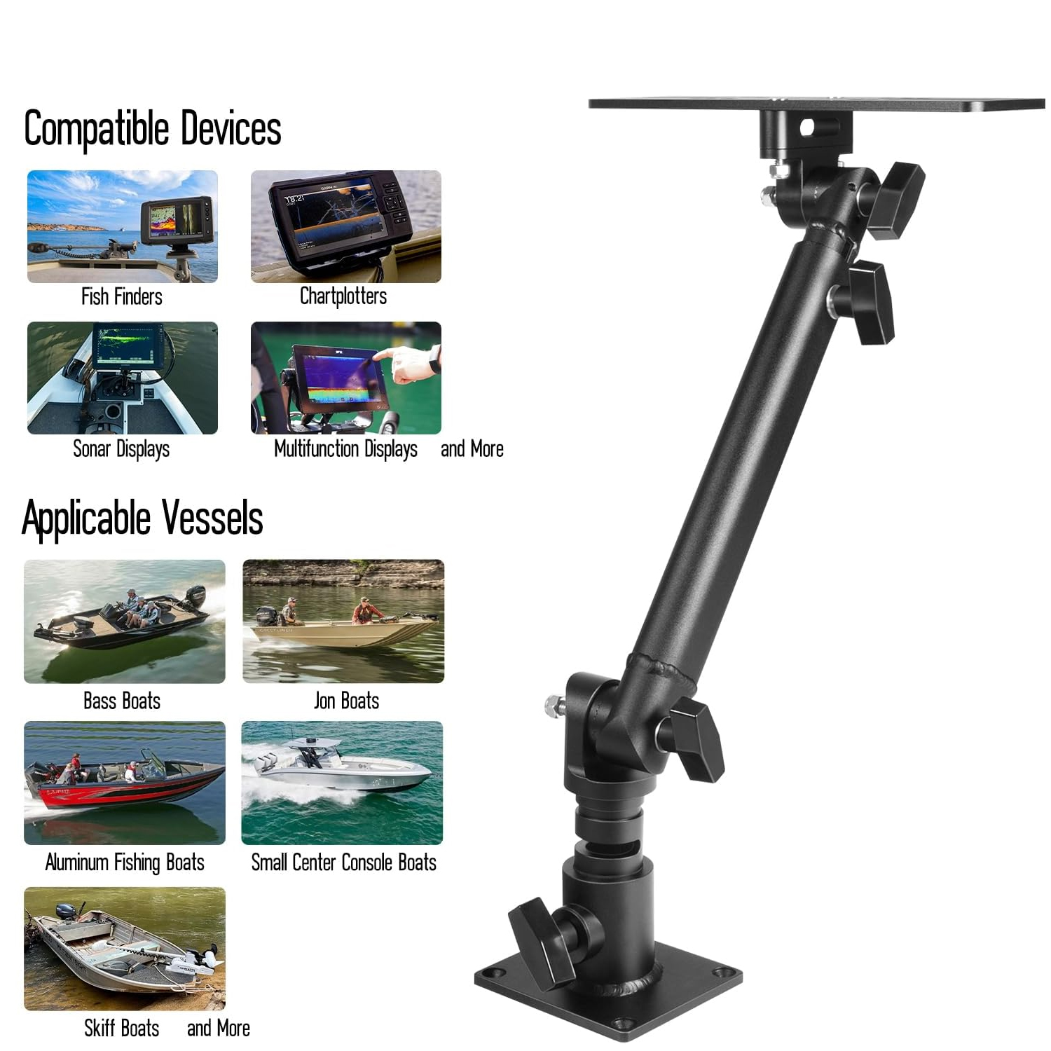 Marine Anodized Aluminum Monit - Adjustable Monitor Mount avis et prix