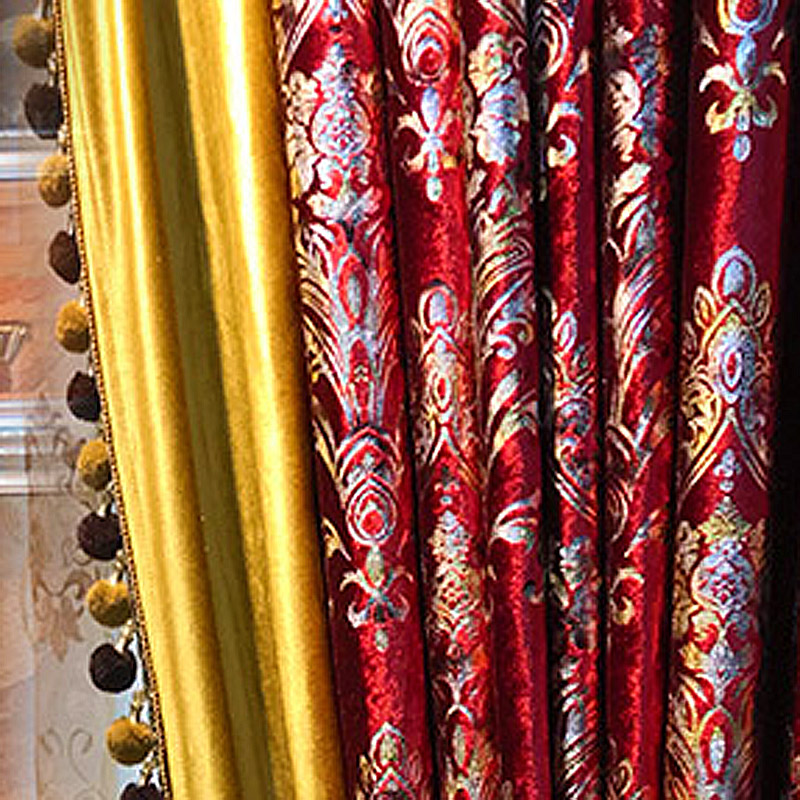 Red Velvet Curtain for Living  - Office Furniture Hong Kong avis et prix