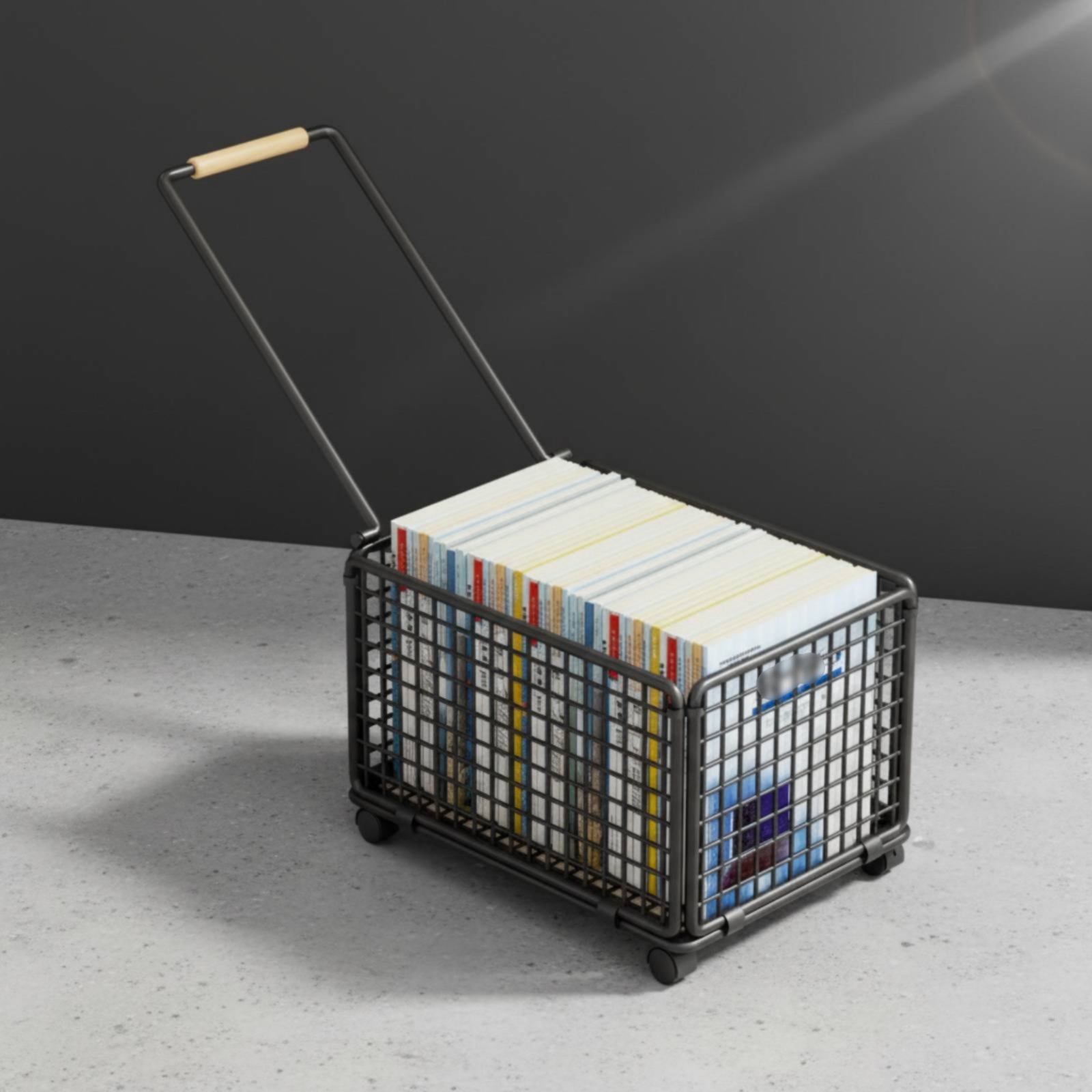 Deskside Storage Trolley With  - Book Cart Rolling avis et prix