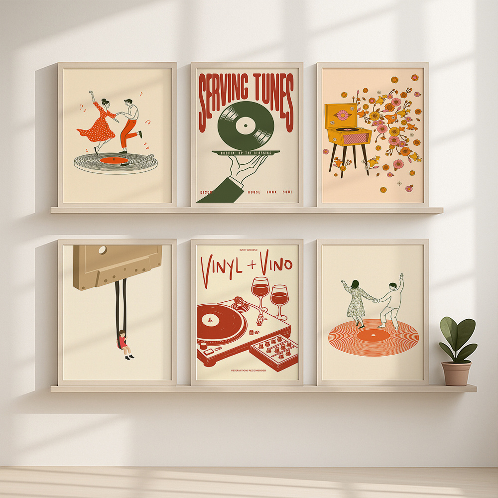 1pc Vintage Music Canvas Poste - Office Furniture Used avis et prix