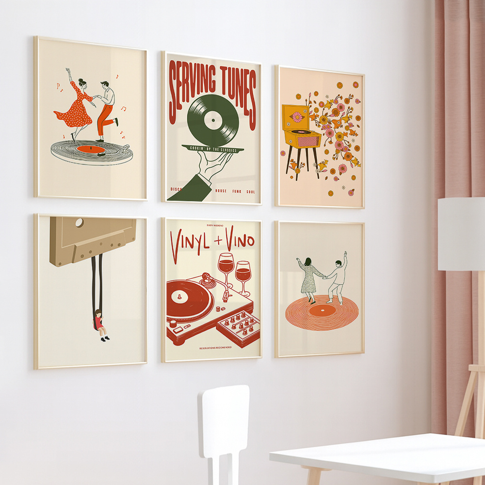 1pc Vintage Music Canvas Poste - Office Furniture Used avis et prix