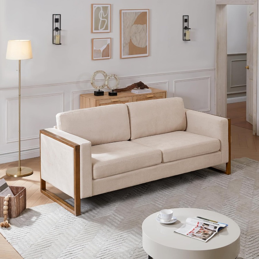 79 Oversized 3-Seater Sofa wit - Office Furniture Com avis et prix