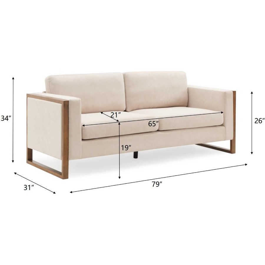 79 Oversized 3-Seater Sofa wit - Office Furniture Com avis et prix