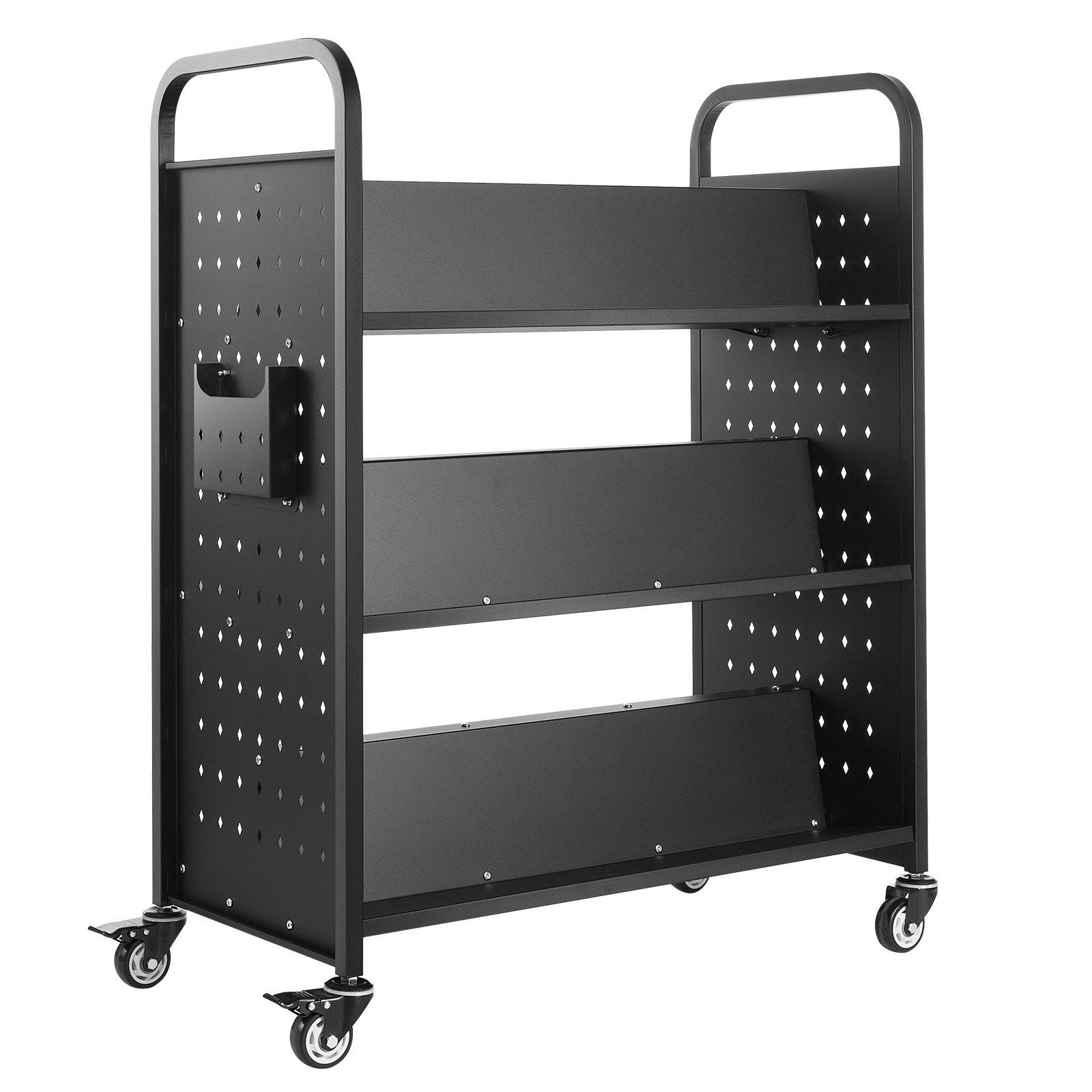 3x14.14in W-Shaped 330lb Capac - Book Cart Rolling avis et prix