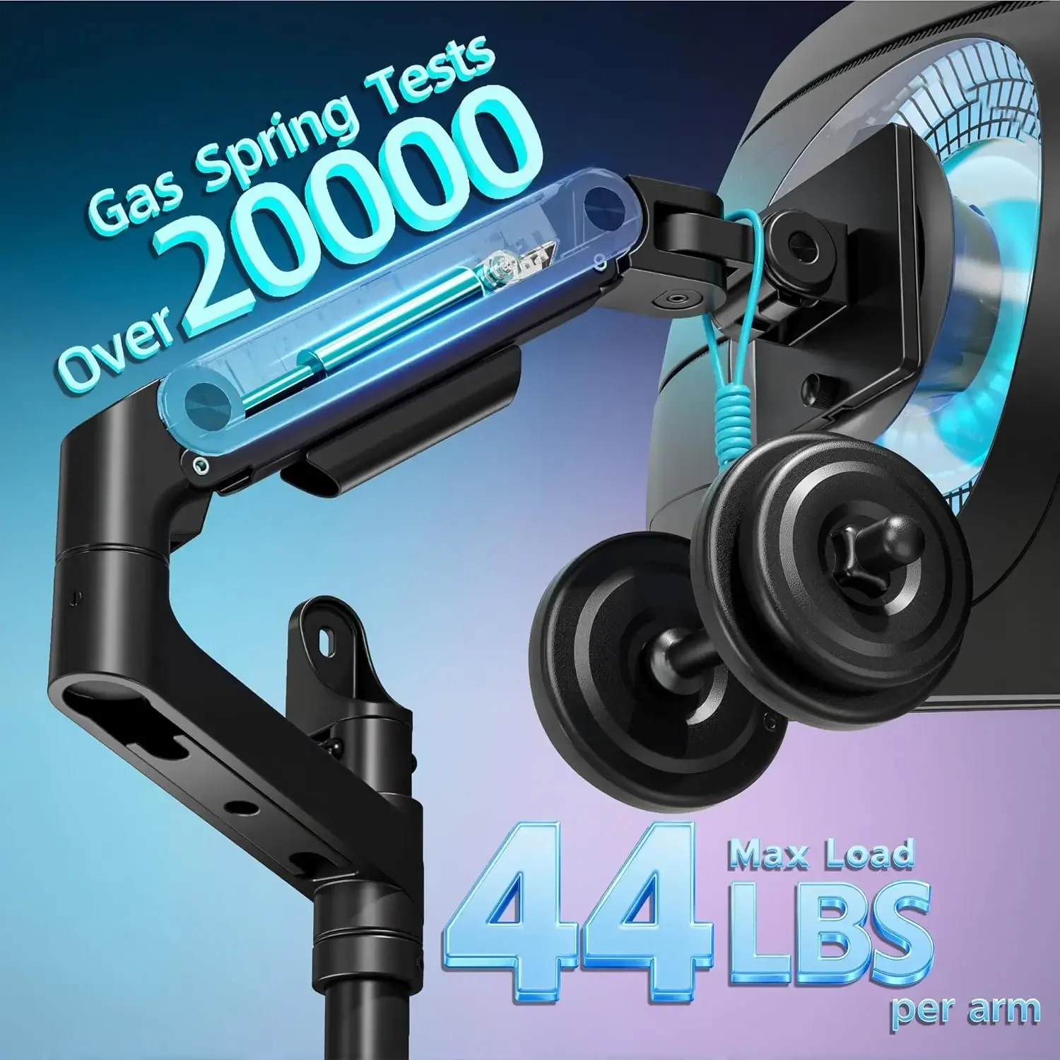 Dual Monitor Wall Mount for 17 - Adjustable Monitor Mount avis et prix