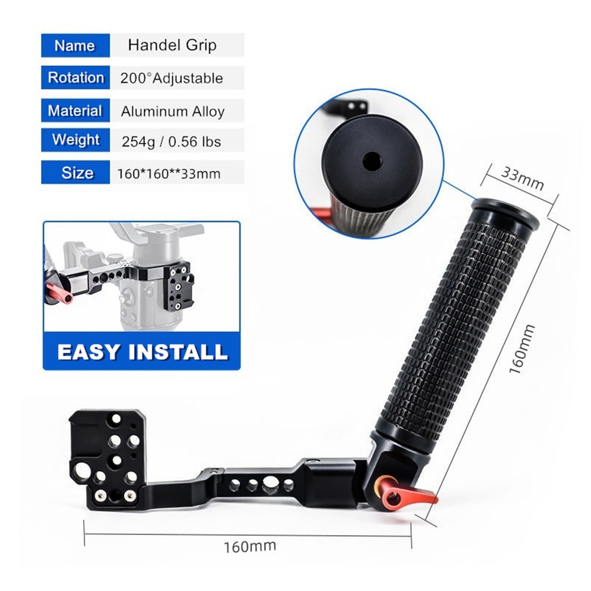 for DJI Ronin S SC RSC2 Gimbal - Adjustable Monitor Mount avis et prix