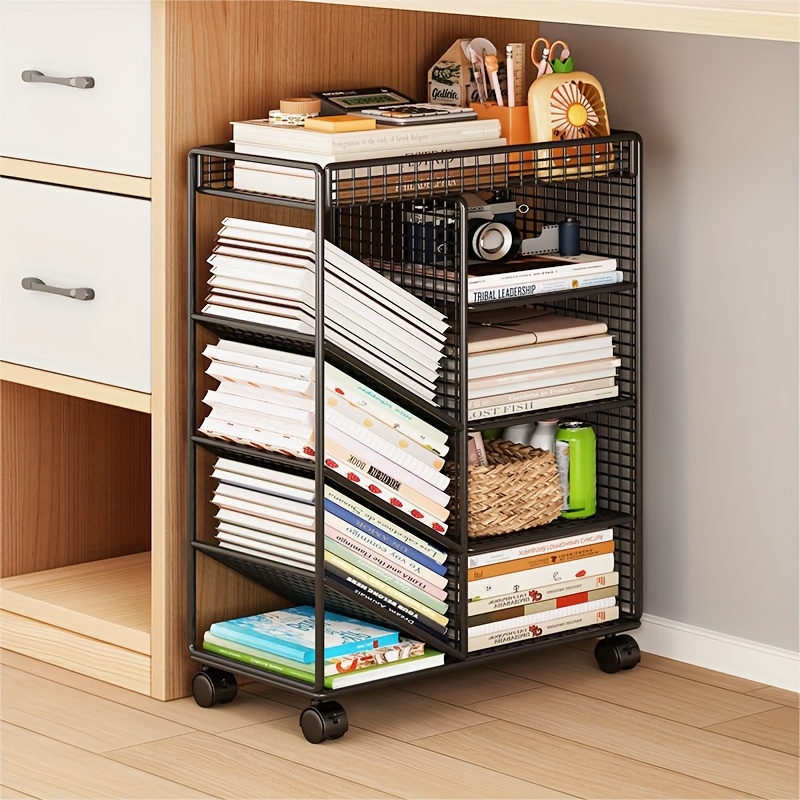 Rolling Book Cart -  Metal Mob - Book Cart Rolling avis et prix
