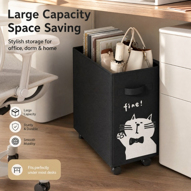 Under Desk Rolling Storage Car - Book Cart Rolling avis et prix