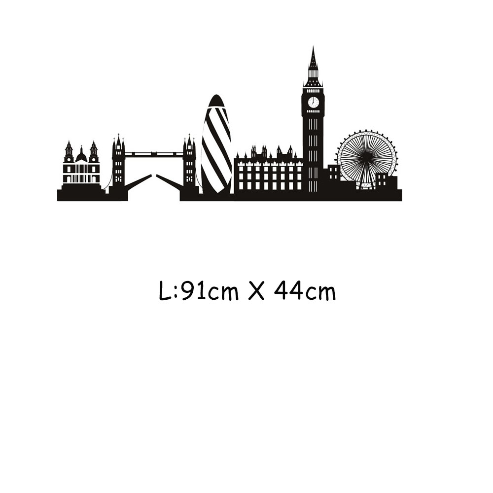 London Skyline Wall Sticker Ci - Office Furniture London avis et prix