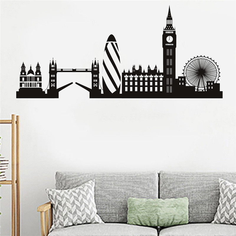 London Skyline Wall Sticker Ci - Office Furniture London avis et prix